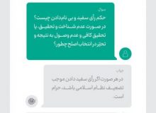 مطابق با فتوای رهبر انقلاب؛ حکم رای سفید و بی‌نام دادن چیست؟